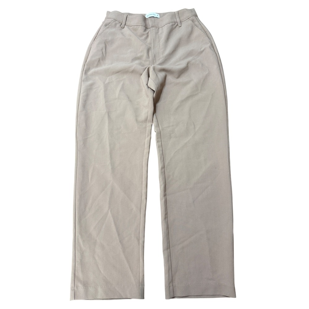 Abercrombie & Fitch Trousers Women M Tan Excellent Wide Leg High Rise